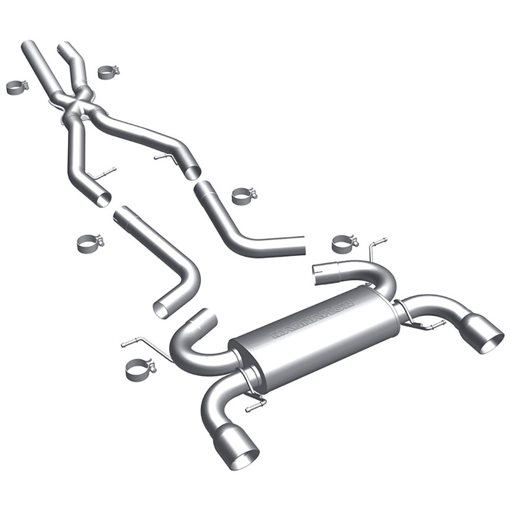 MagnaFlow Touring Series Stainless CatBack System 15586