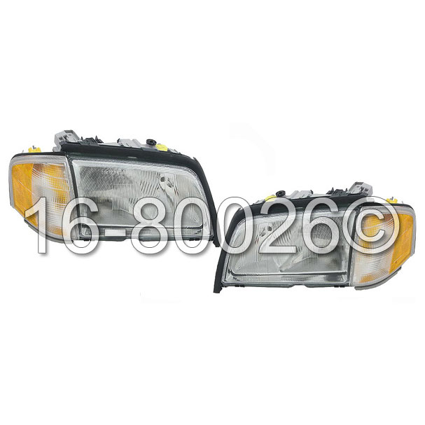 Mercedes Benz C36 AMG Headlight Assembly Pair