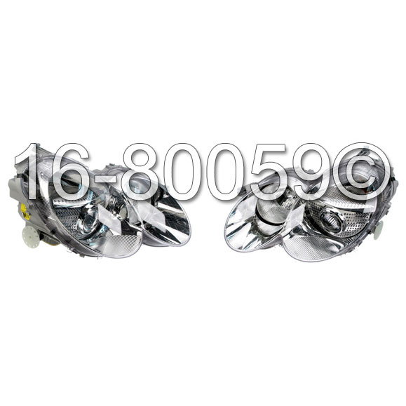 Mercedes Benz SL65 AMG Headlight Assembly Pair