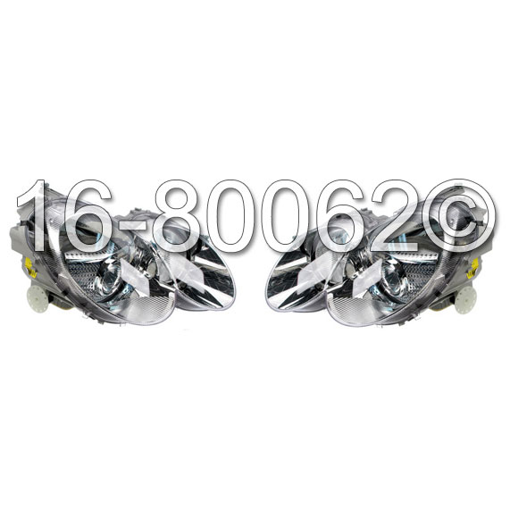 Mercedes Benz SL63 AMG Headlight Assembly Pair