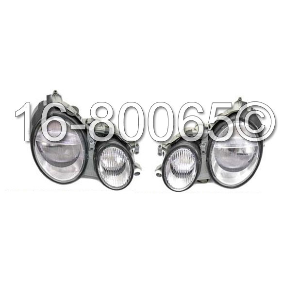 Mercedes Benz CLK430 Headlight Assembly Pair