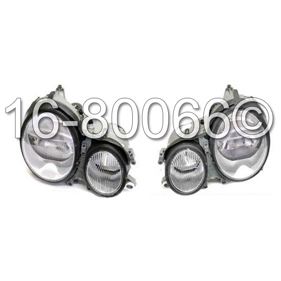 Mercedes Benz E430 Headlight Assembly Pair
