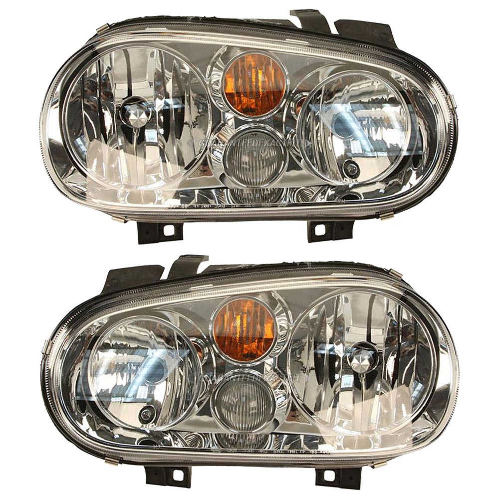 Volkswagen Golf Headlight Assembly Pair