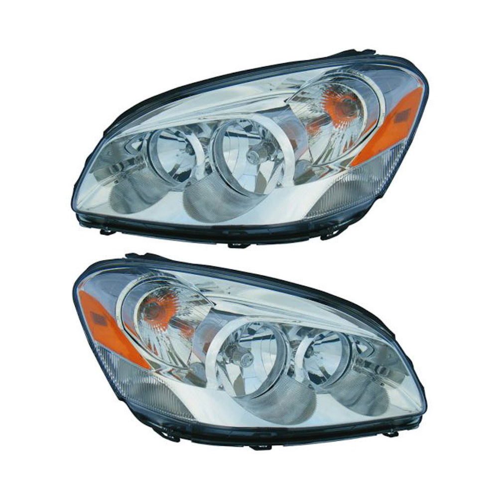2006 Buick Lucerne Headlight Assembly Pair Pair of Headlight Assemblies