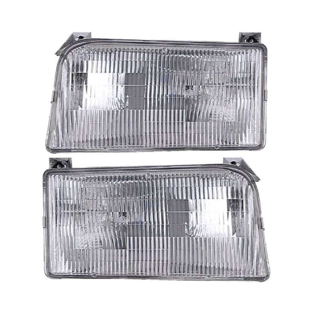 1994 Ford F Series Trucks Headlight Assembly Pair Pair of Headlight