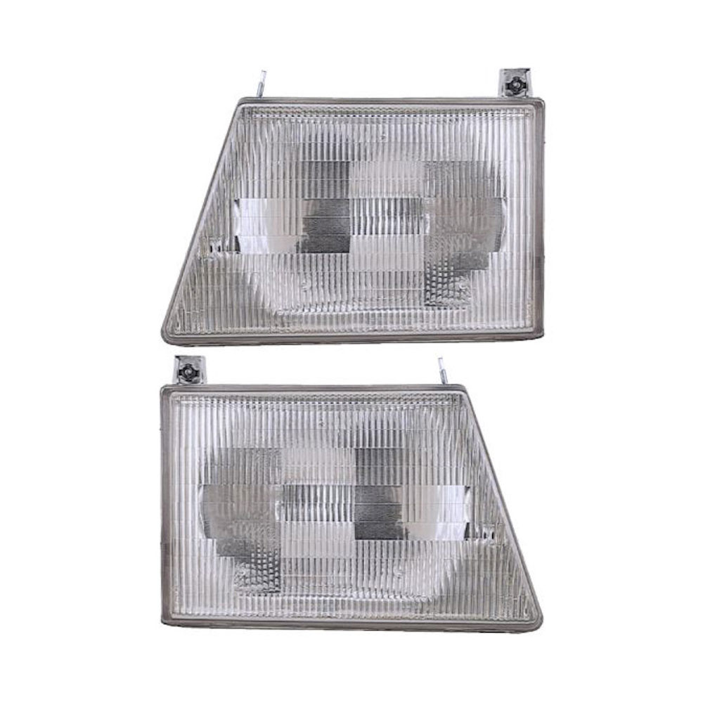 Ford E Series Van Headlight Assembly Pair