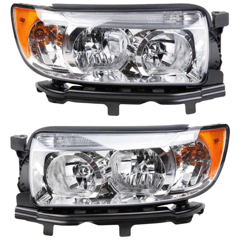 2006 Subaru Forester Headlight Assembly Pair Pair of Headlight