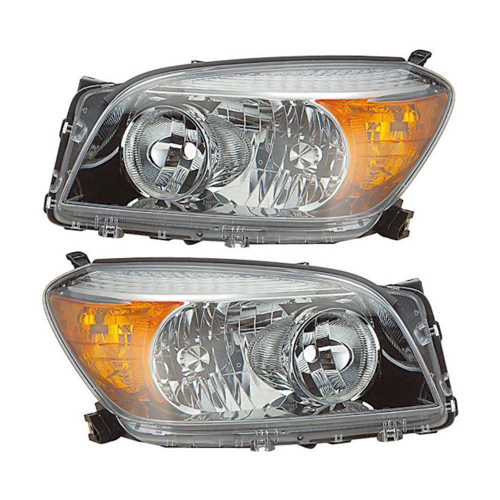 2008 Toyota RAV4 Headlight Assembly Pair Pair of Headlight Assemblies