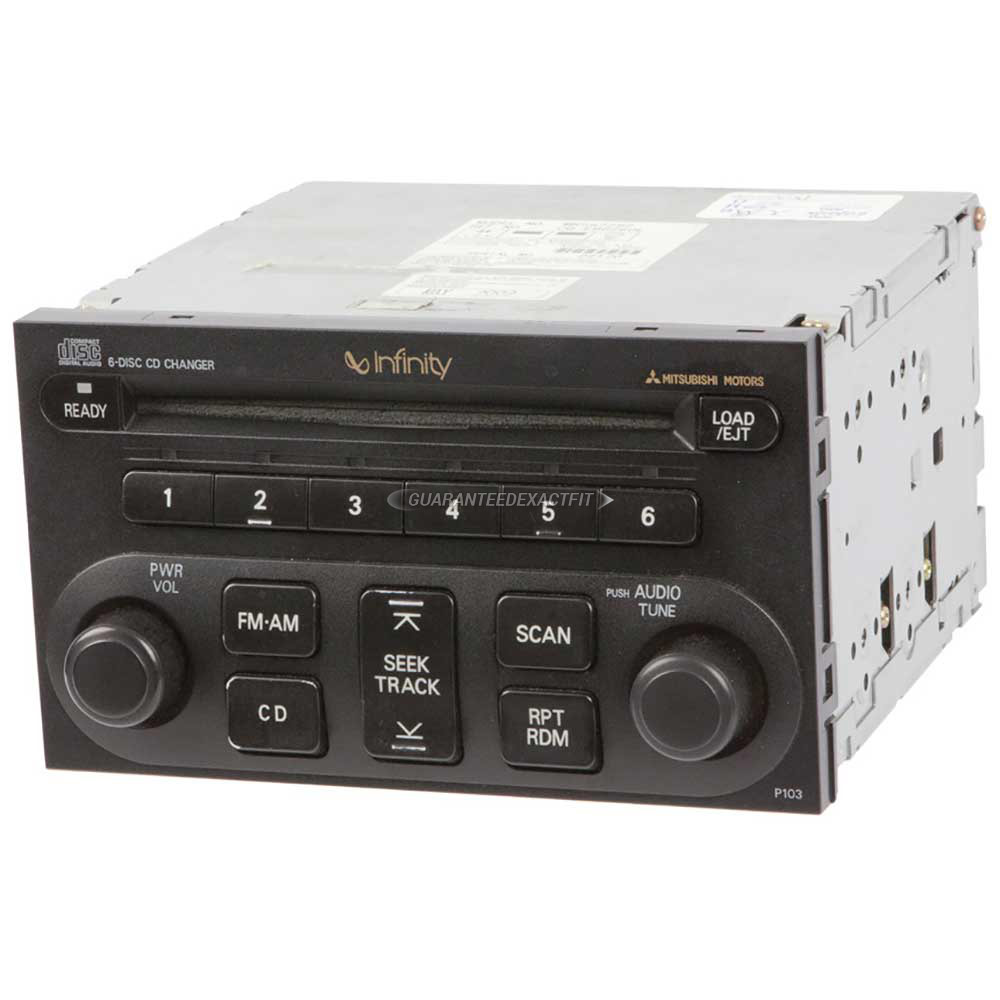 2003 Mitsubishi Eclipse Radio or CD Player AMFM6CD Radio with Face Code P103 1840480 R