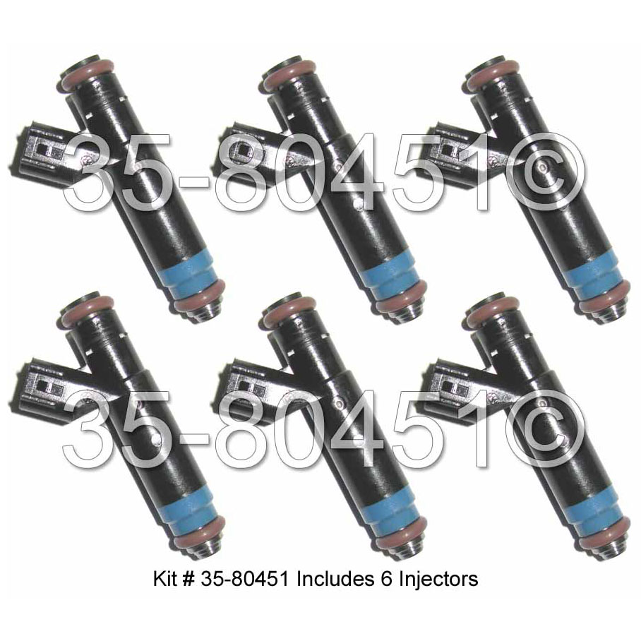 2000 Jeep Grand Cherokee Fuel Injector Set 4.0L Engine 3580451 I6