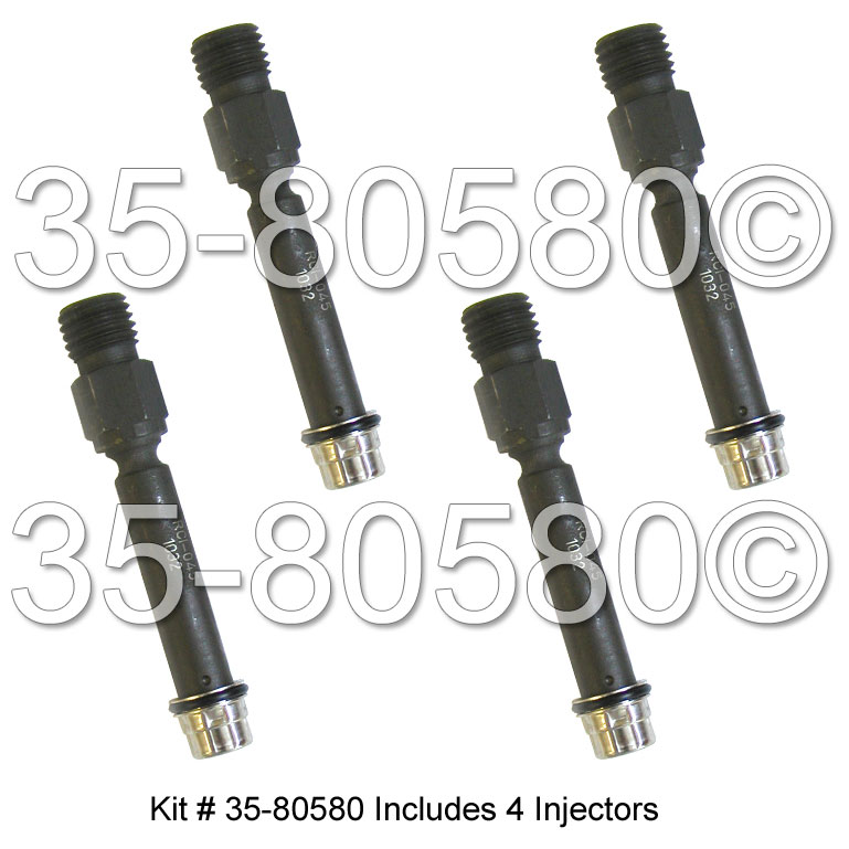 1986 Volkswagen Jetta Fuel Injector Set 1.8L Engine 3580580 I4
