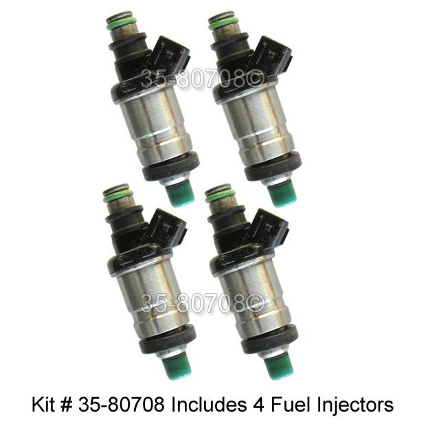 1998 Honda Civic Fuel Injector Set 1.6L Engine With Engine Code D16Y5