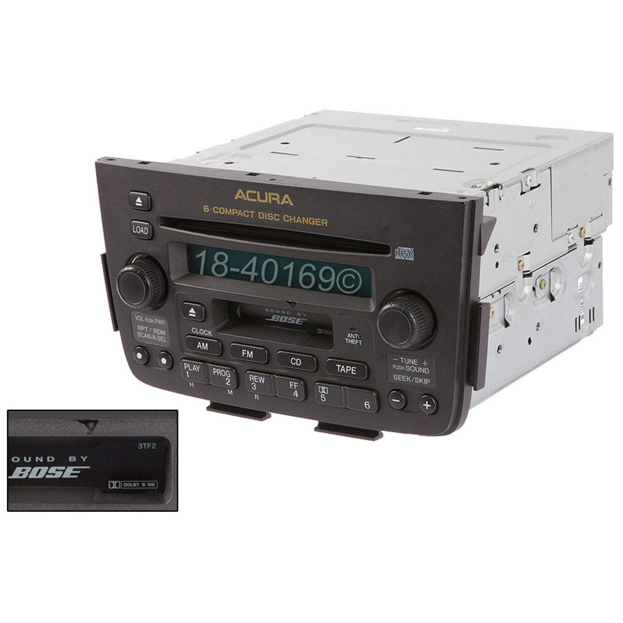 2003 Acura MDX Radio or CD Player AMFMCass6CD Radio with Face Code