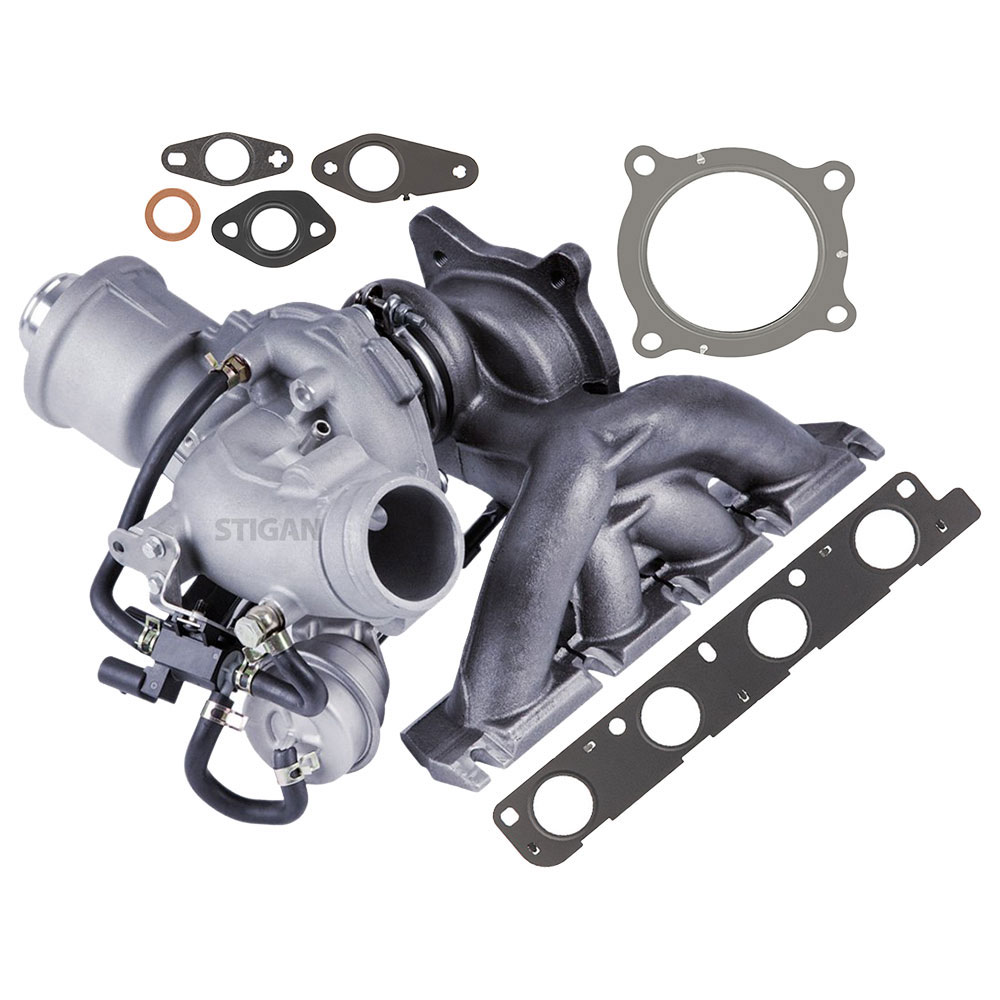 2007 Audi A4 Turbocharger and Installation Accessory Kit 2.0L Engine 40