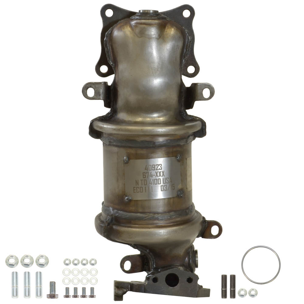 2010 Honda Accord Catalytic Converter EPA Approved 3.5L Radiator Side