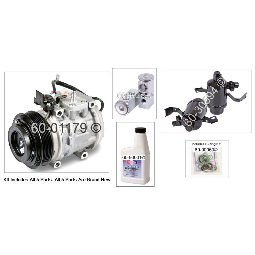 Mercedes Benz 300E A/C Compressor and Components Kit