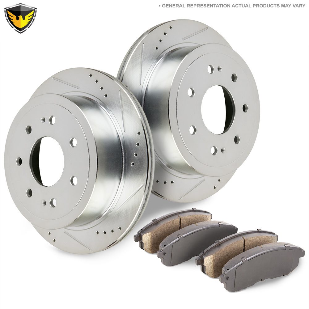 2005 Ford F Series Trucks Brake Pad and Rotor Kit F150 RWD 7 Lug