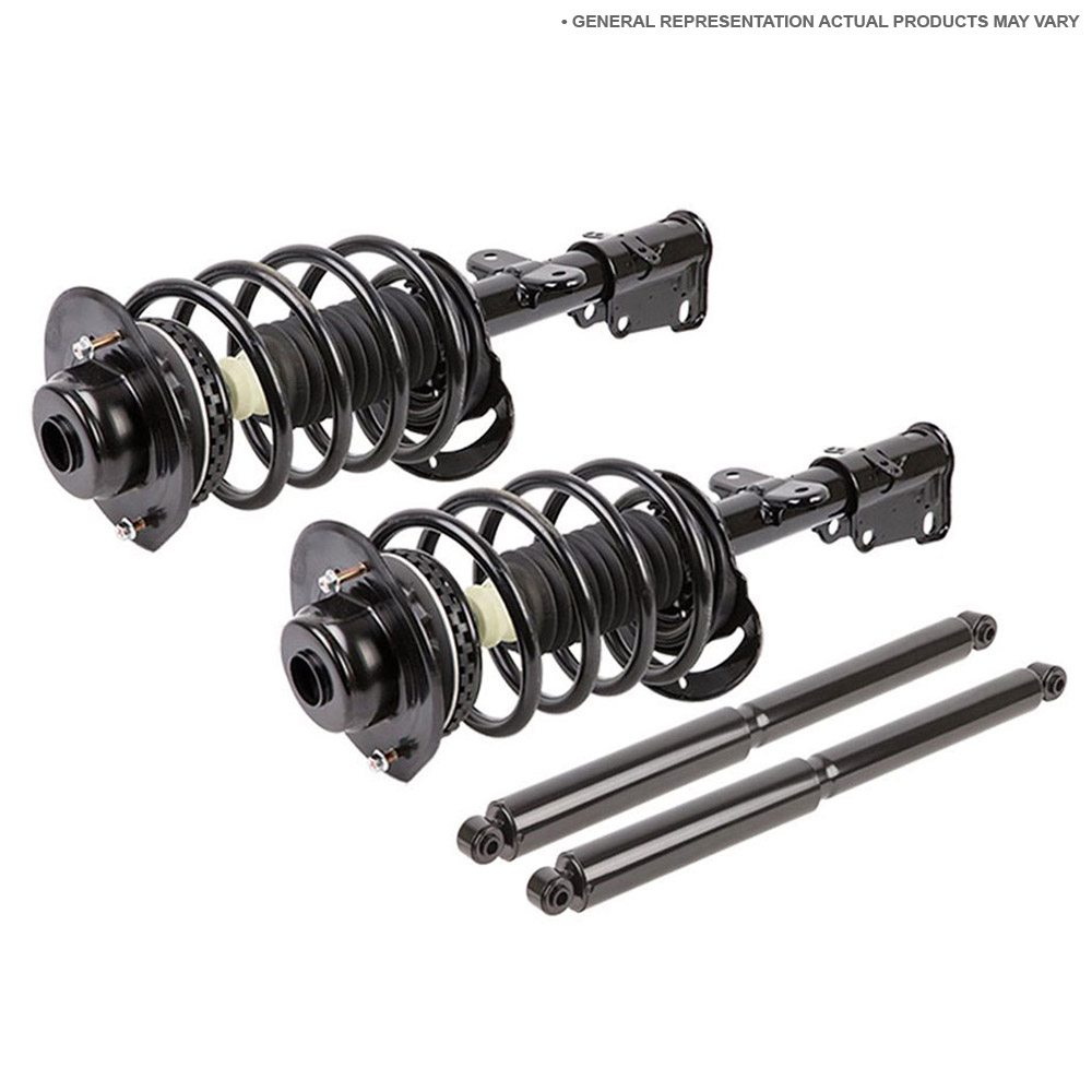 2005 Honda Pilot Shock and Strut Set Front and Rear Set With Front