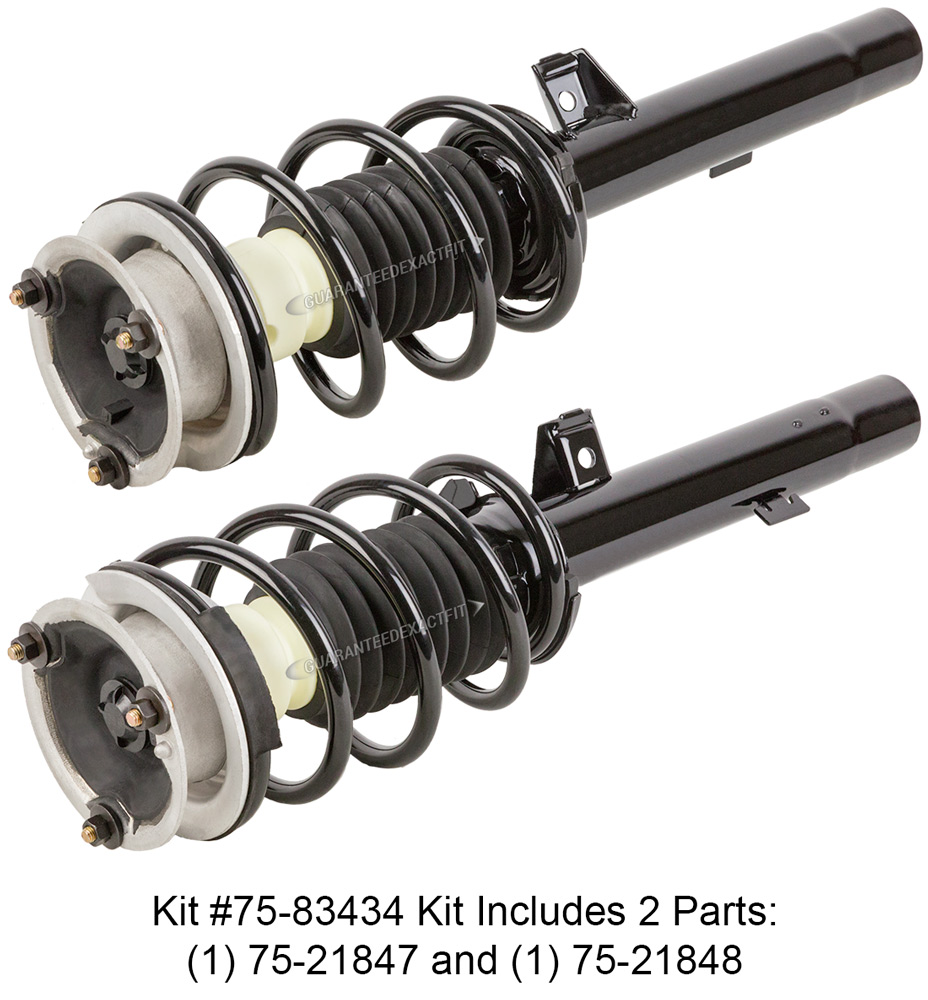 2013 BMW 328i Shock and Strut Set With Standard Suspension Front Set With Springs 7583434 2C