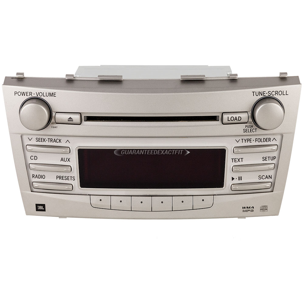 2011 Toyota Camry Radio or CD Player AMFMAUX6CD JBL Radio with Face Code 11847 1841015 R