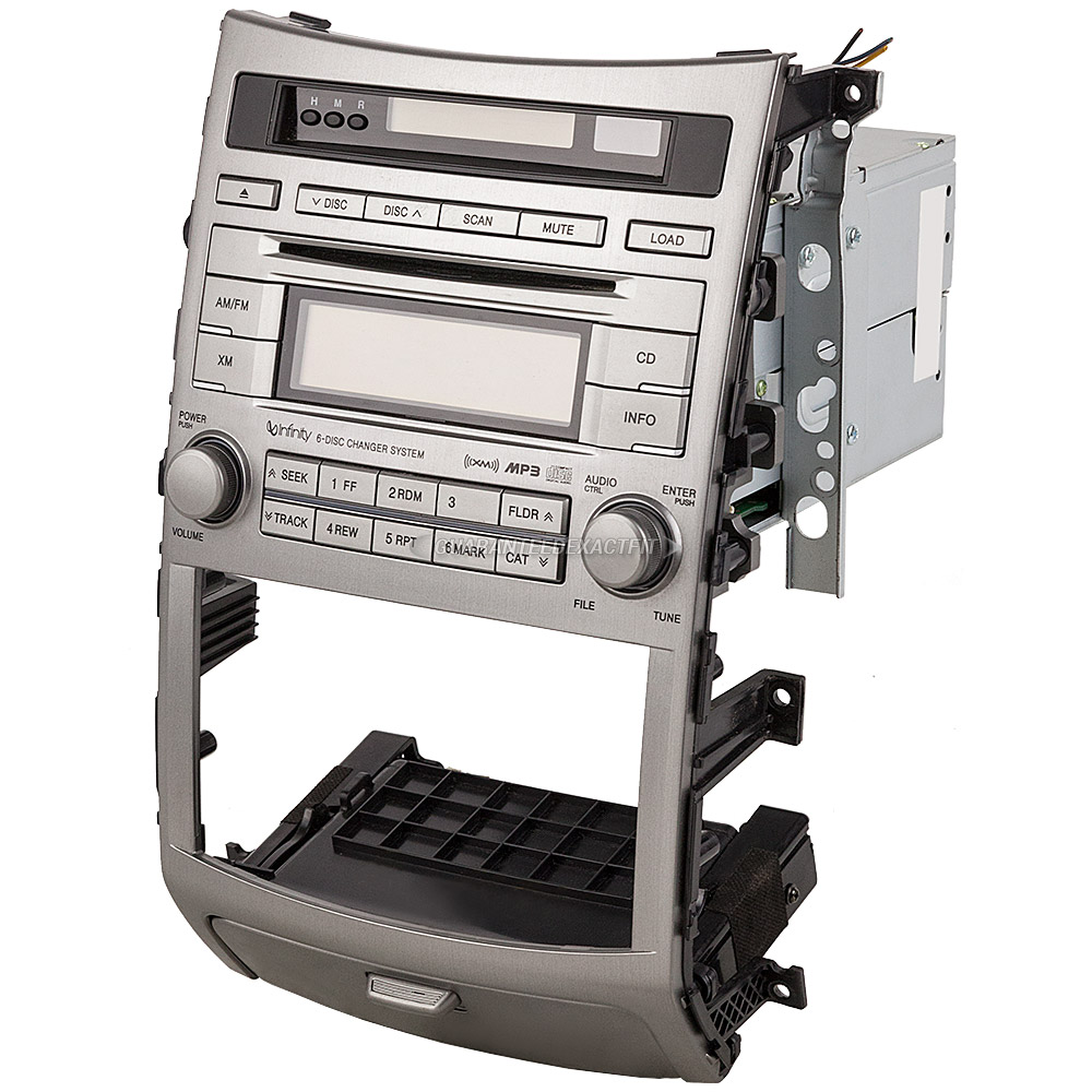 2008 Hyundai Veracruz Radio or CD Player AMFM6CDXMMP3 w/ Rear