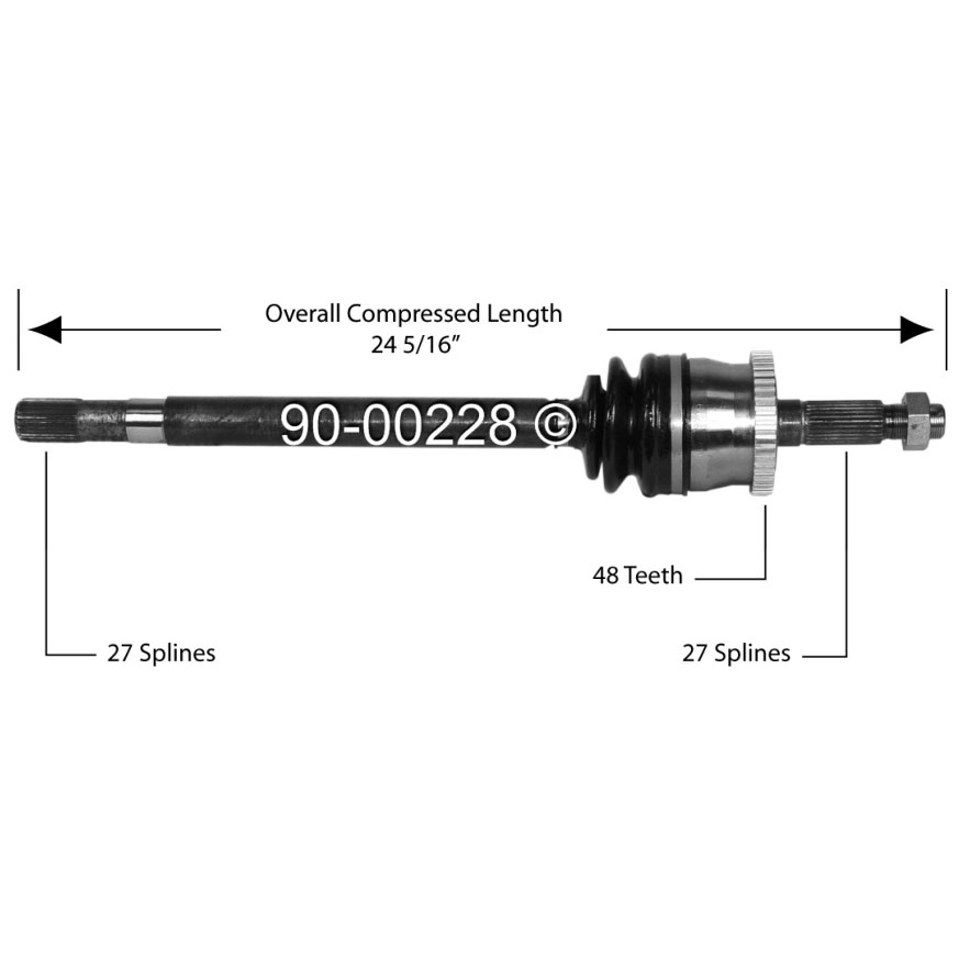 Jeep Drive Axle Front