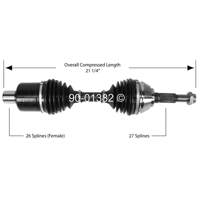 Oldsmobile Drive Axle Front