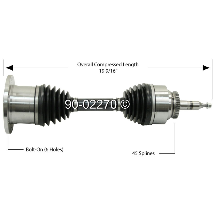 Lincoln Mark LT Drive Axle Front
