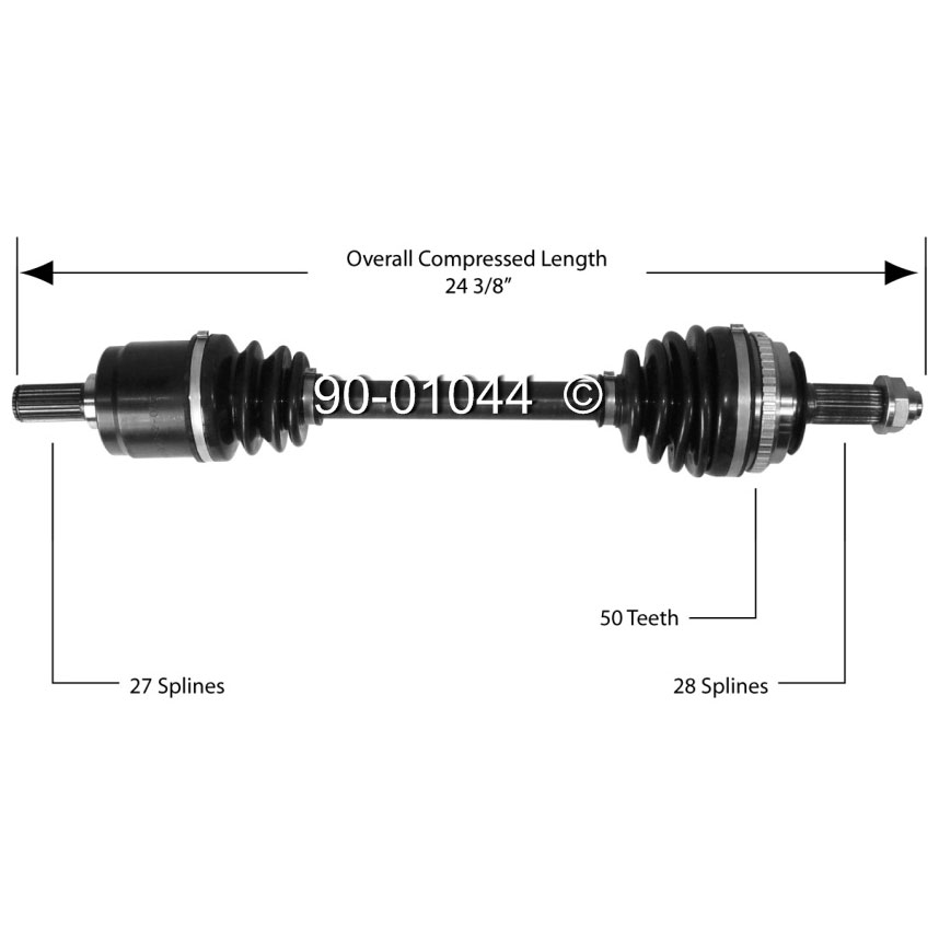 Honda Accord Drive Axle Parts, View Online Part Sale