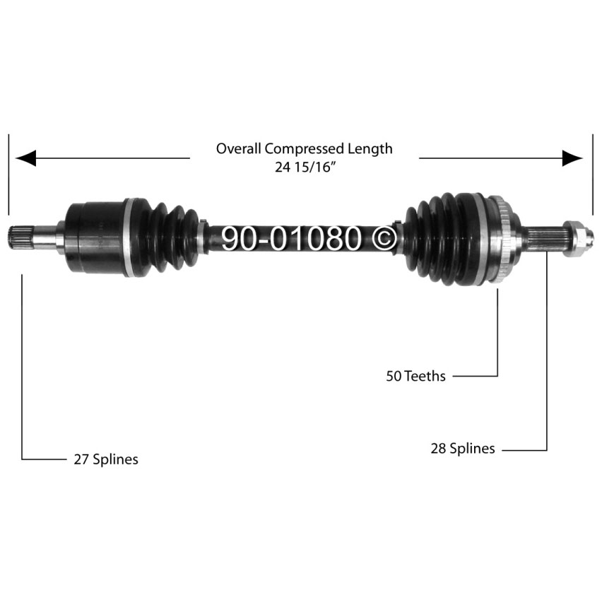 Ford Escape Drive Axle Front Parts, View Online Part Sale