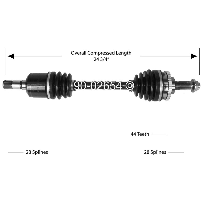 Mazda MPV Drive Axle Front