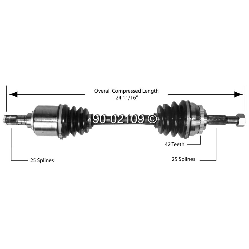 Nissan 200SX Drive Axle Front