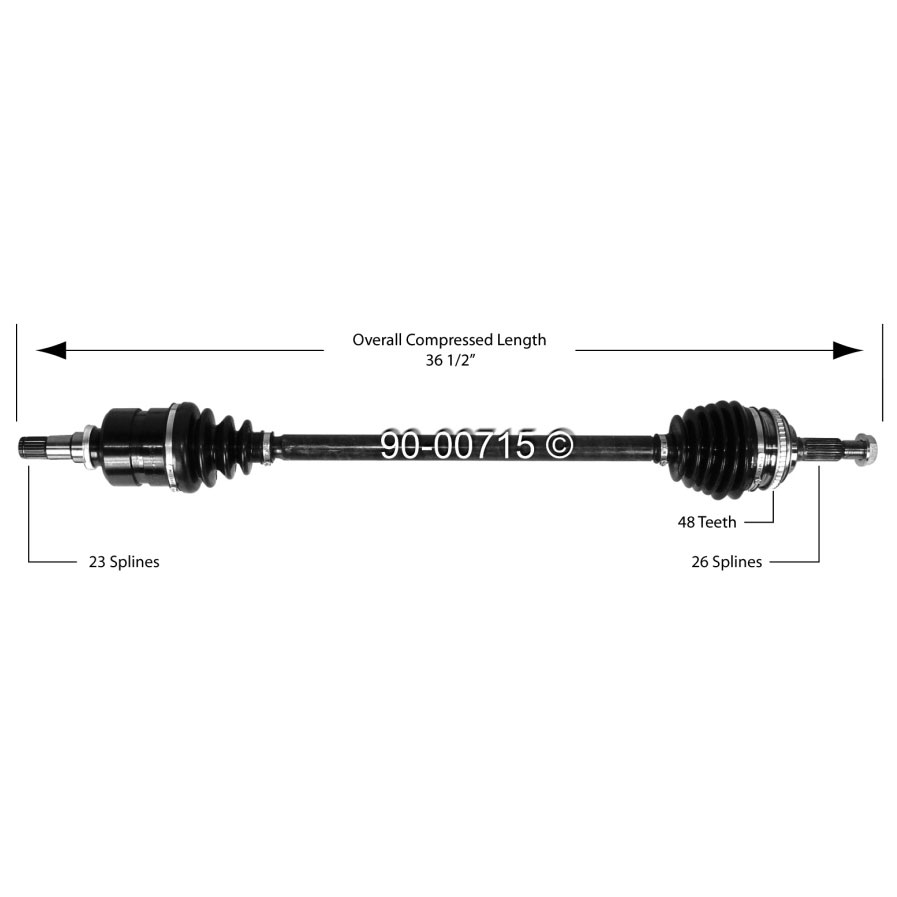 Geo Drive Axle Front