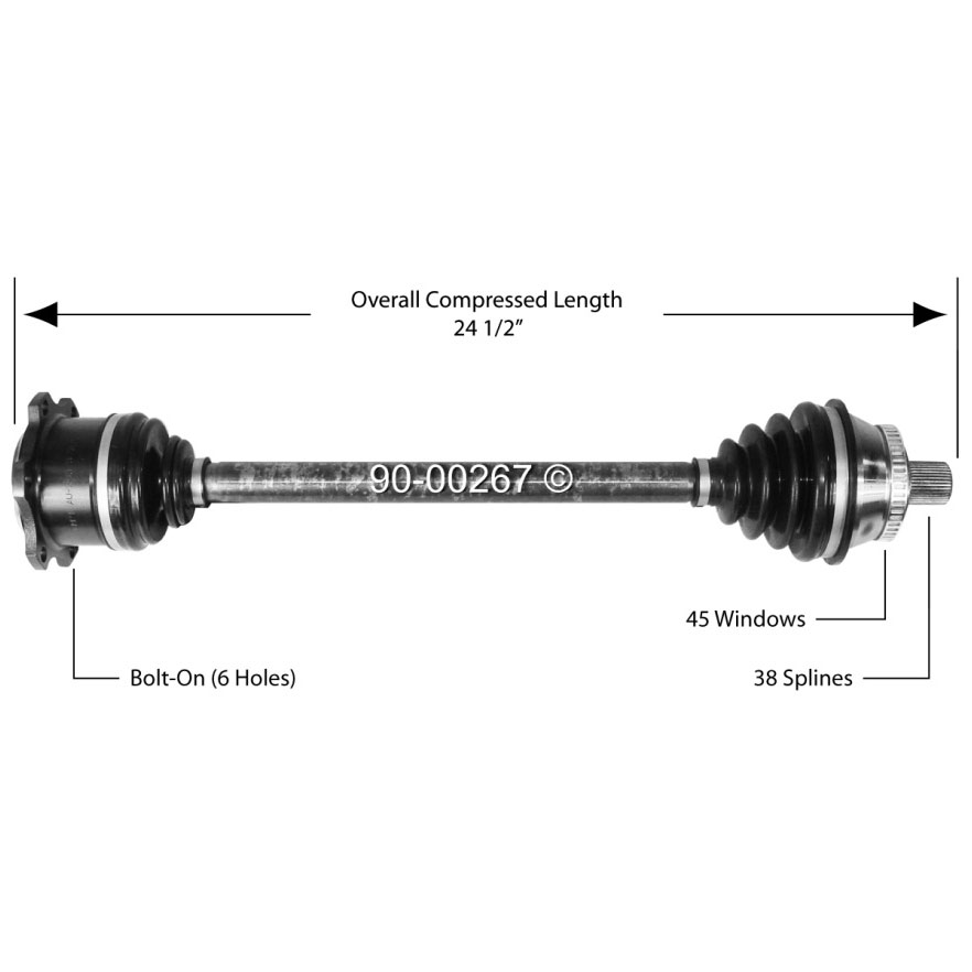 Audi A4 Drive Axle Front