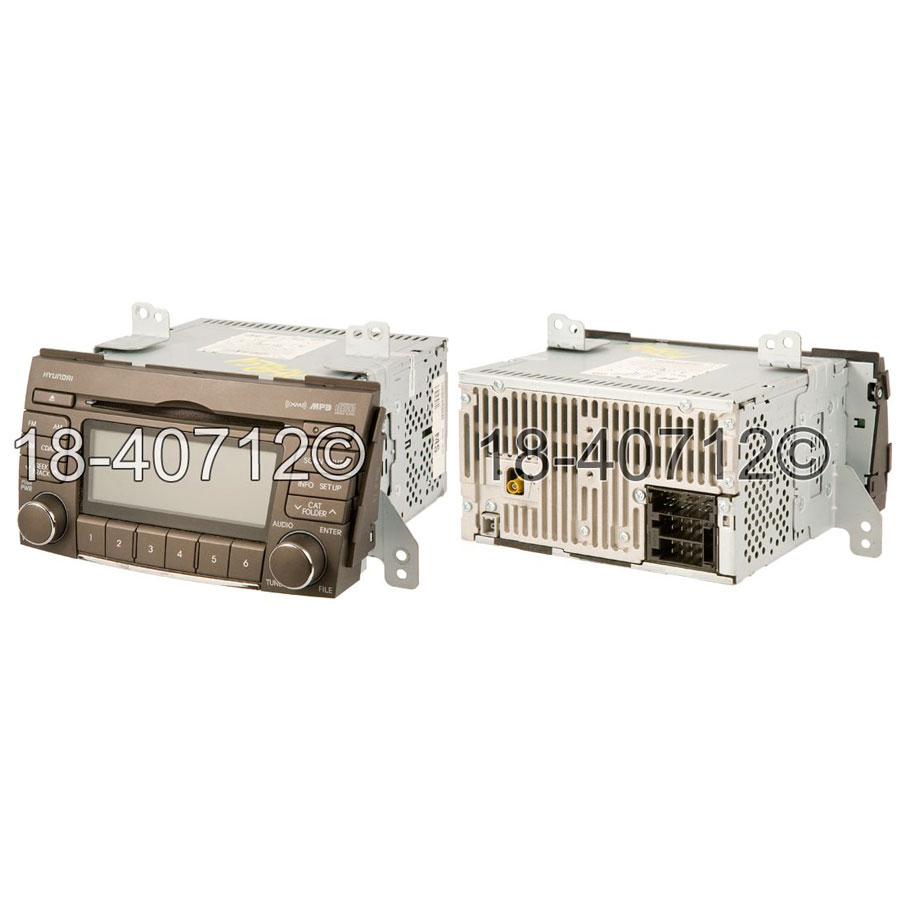 2009 Hyundai Sonata Radio or CD Player RadioAMFM Single CDMP3 with