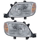 BuyAutoParts 16-80160H2 Headlight Assembly Pair 1