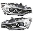 2014 Bmw 328d xDrive Headlight Assembly Pair 1