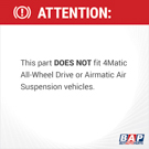 Does not fit 4Matic or Airmatic