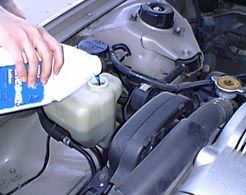 adding engine coolant