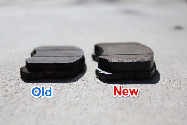 Old Lancer Brake Pads vs New