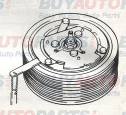 Sanden AC Compressor Service Operations Clutch and Shaft Seal