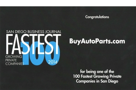 2014 San Diego Business Journal Fastest Growing Companies