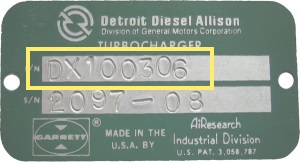 Detroit Diesel Tag