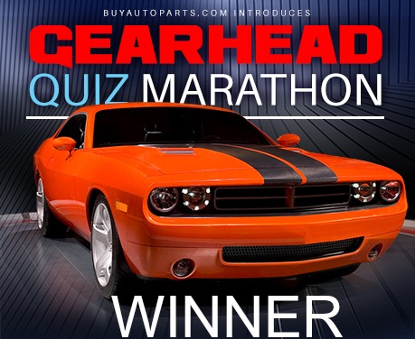 And We Have a Winner! Announcing the Ultimate Gearhead Quiz Marathon Contest Champion