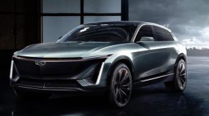 Cadillac Lyriq electric SUV concept at the 2019 Detroit Auto Show