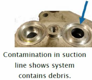 ac suction line contamination
