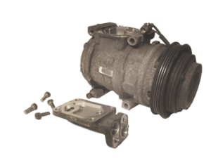 Remove manifold from old compressor