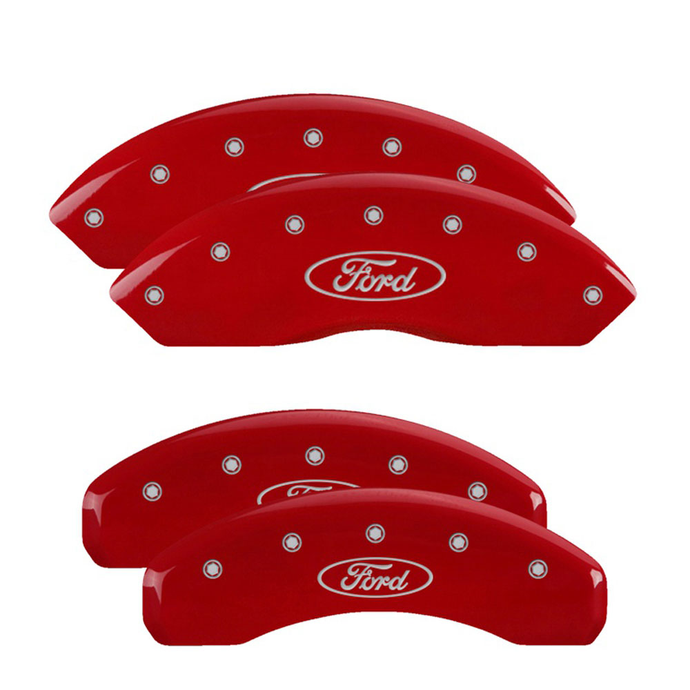 MGP Caliper Covers 10009SFRDRD Disc Brake Caliper Cover