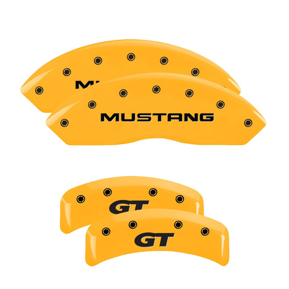 MGP Caliper Covers 10095SMG1YL Disc Brake Caliper Cover