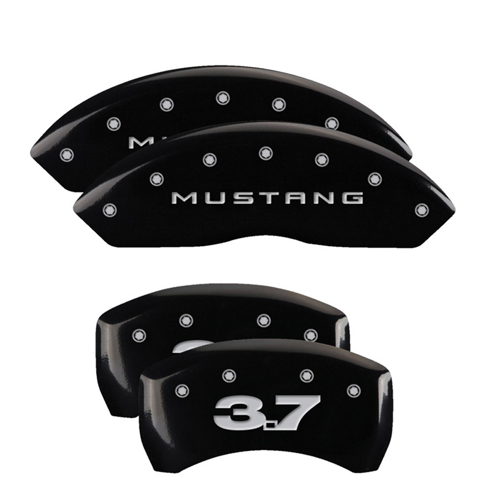 MGP Caliper Covers 10198SM37BK Disc Brake Caliper Cover